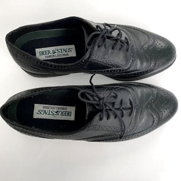 🛍 2 for $25! 🛍 Deer Stags - Comfort Footware - Black Lace up Dress Shoes - Picture 4 of 11